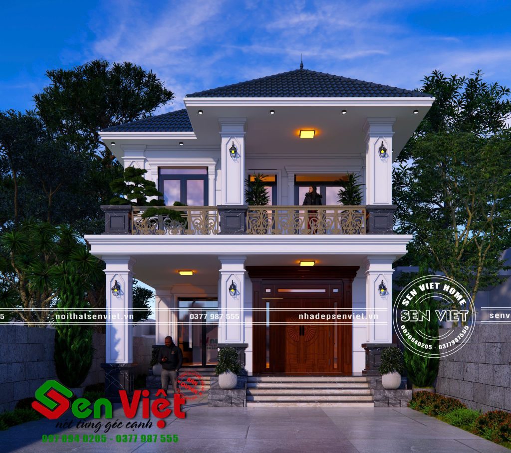 Mẫu Nhà 2 Tầng Mái Nhật 8x12m anh Công ở Nghi Lộc, Nghệ An - 1