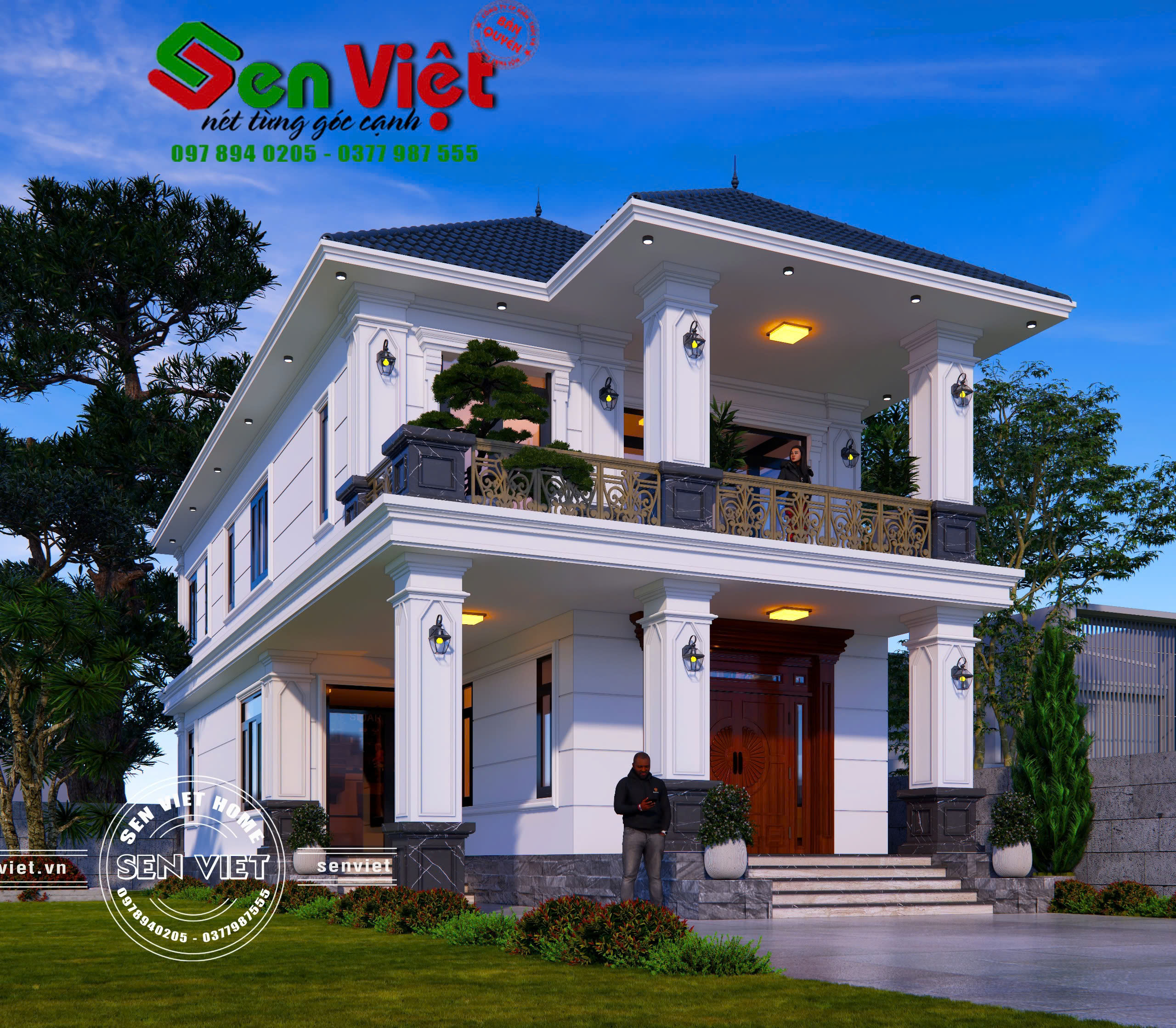 Mẫu Nhà 2 Tầng Mái Nhật 8x12m anh Công ở Nghi Lộc, Nghệ An - 