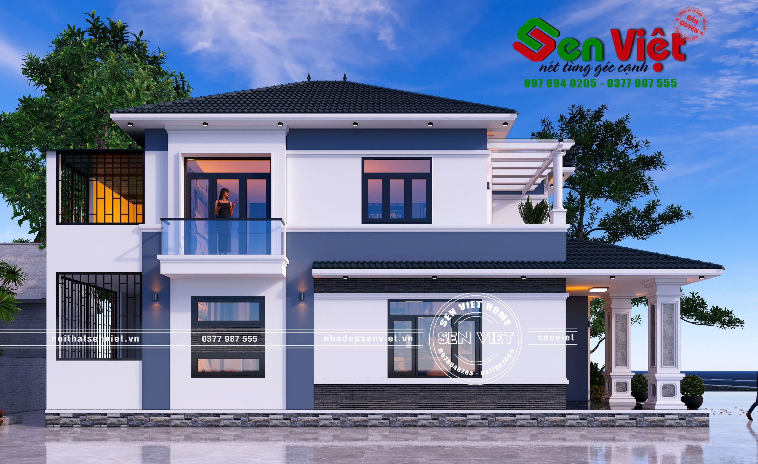 Mẫu Nhà 2 Tầng Mái Nhật 8x14m anh Hồng ở Quỳ Hợp, Nghệ An - 5